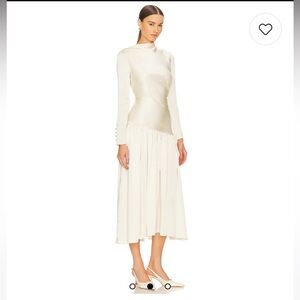 ODELLA MIDI DRESS IN IVORY